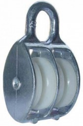 Блок D-20 мм двойной пластик оцинкованный