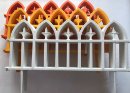 Декоративное ограждение PROTEX КОВАНЫЙ ЦВЕТОК оранжевый