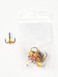 Крючок-тройник для приманок Lucky John с каплей цвет. разм.012/05