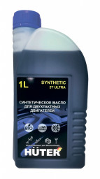 Масло моторное синтетическое 2-тактное HUTER ULTRA 1л