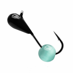 Мормышка вольф. Кошачий глаз 1,5гр капля d4,0 зеленый Premier Fishing (10шт/уп)