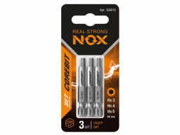 Набор бит SET3 E6,3 Hex3,4,5-50, 3 шт карта