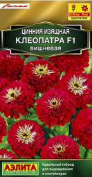 Цинния Клеопатра F1 вишневая 12шт Аэлита