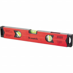 Уровень 800 мм. алюминиевый 2 глазка + 1 зеркальный, фрезерованный усиленный, магнит MATRIX